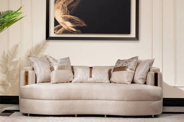 Divan en tissu Carmela by Michael Amini - Casavogue